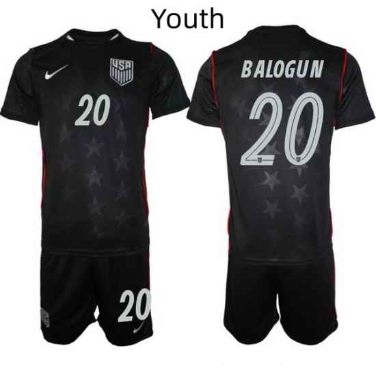 USA FIFA World Cup 2026 Navy Blue Soccer Jersey Folarin Balogun #20